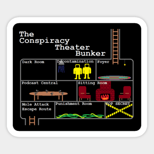 The Conspiracy Theater Bunker Sticker